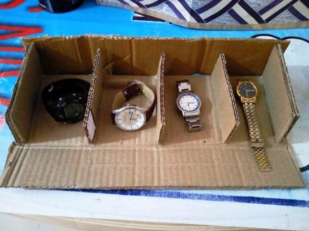 14. DIY Watch Box From Cardboard