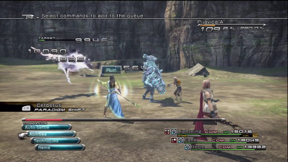 screen battle ffxiii