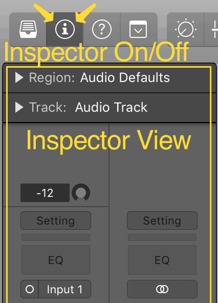 turning on the inspector window