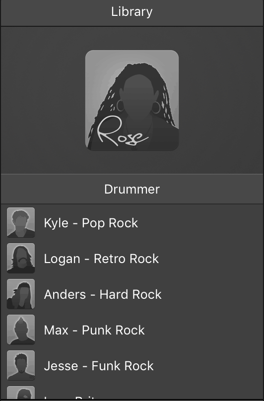 logic drummer profiles