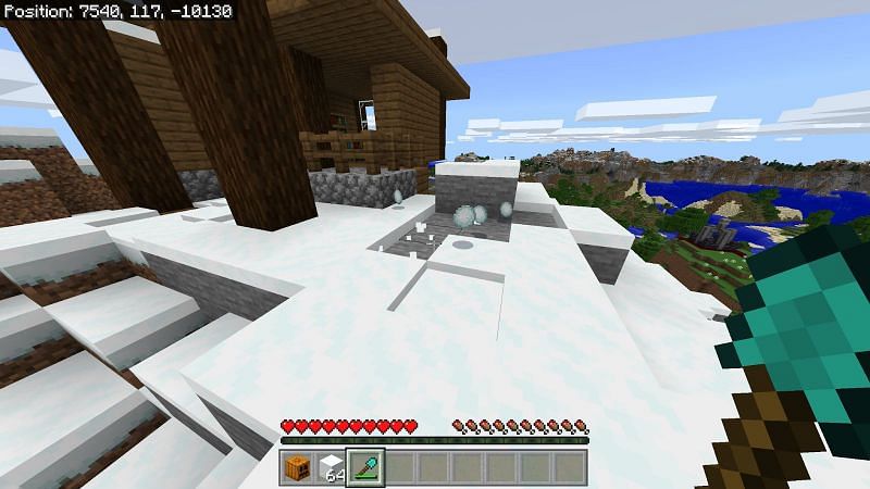 Snow blocks will most likely have to be handcrafted, if you have a silk carving tool you can break any snow block with it to collect snow blocks.