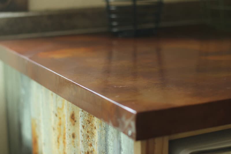 DIY copper table top