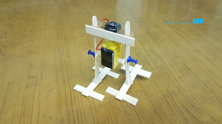 The final structure of a simple DIY walking robot