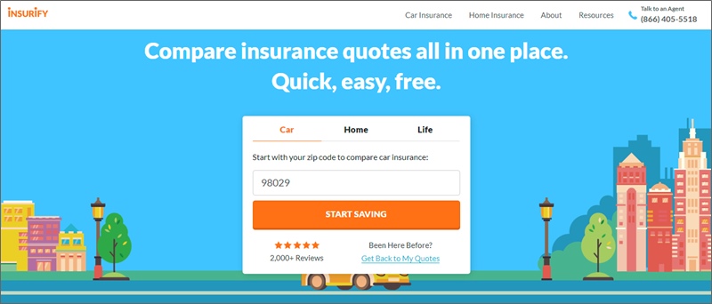 save on insurance with insurify