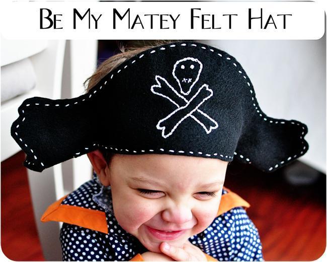18. DIY Felt Pirate Hat