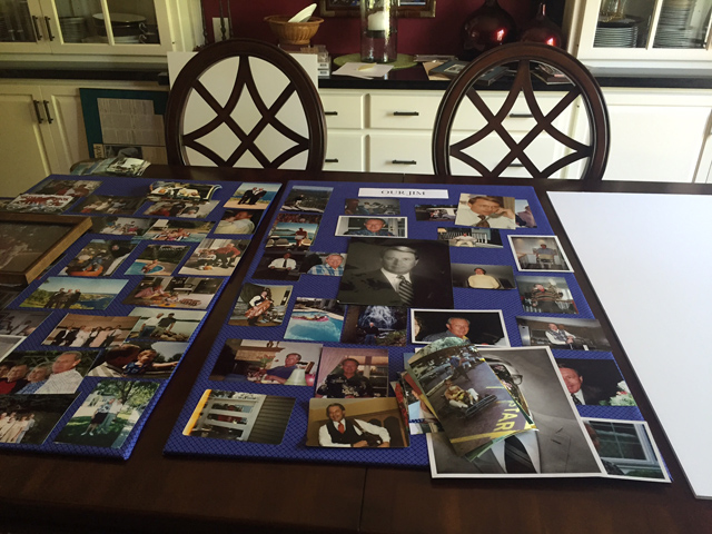 How to create a photo board for a funeral (or other celebration)