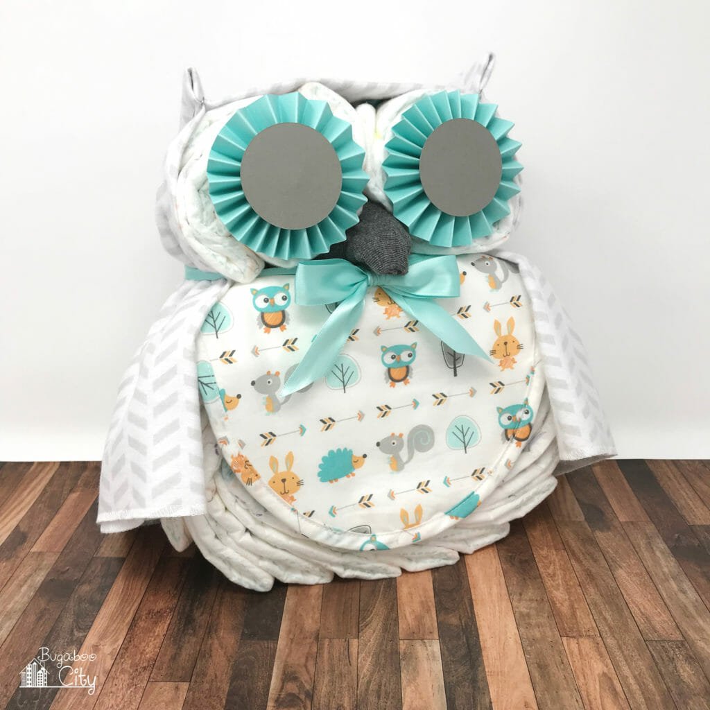 owl diaper cake