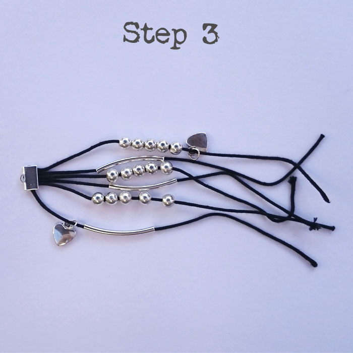 3 . step tube bracelet