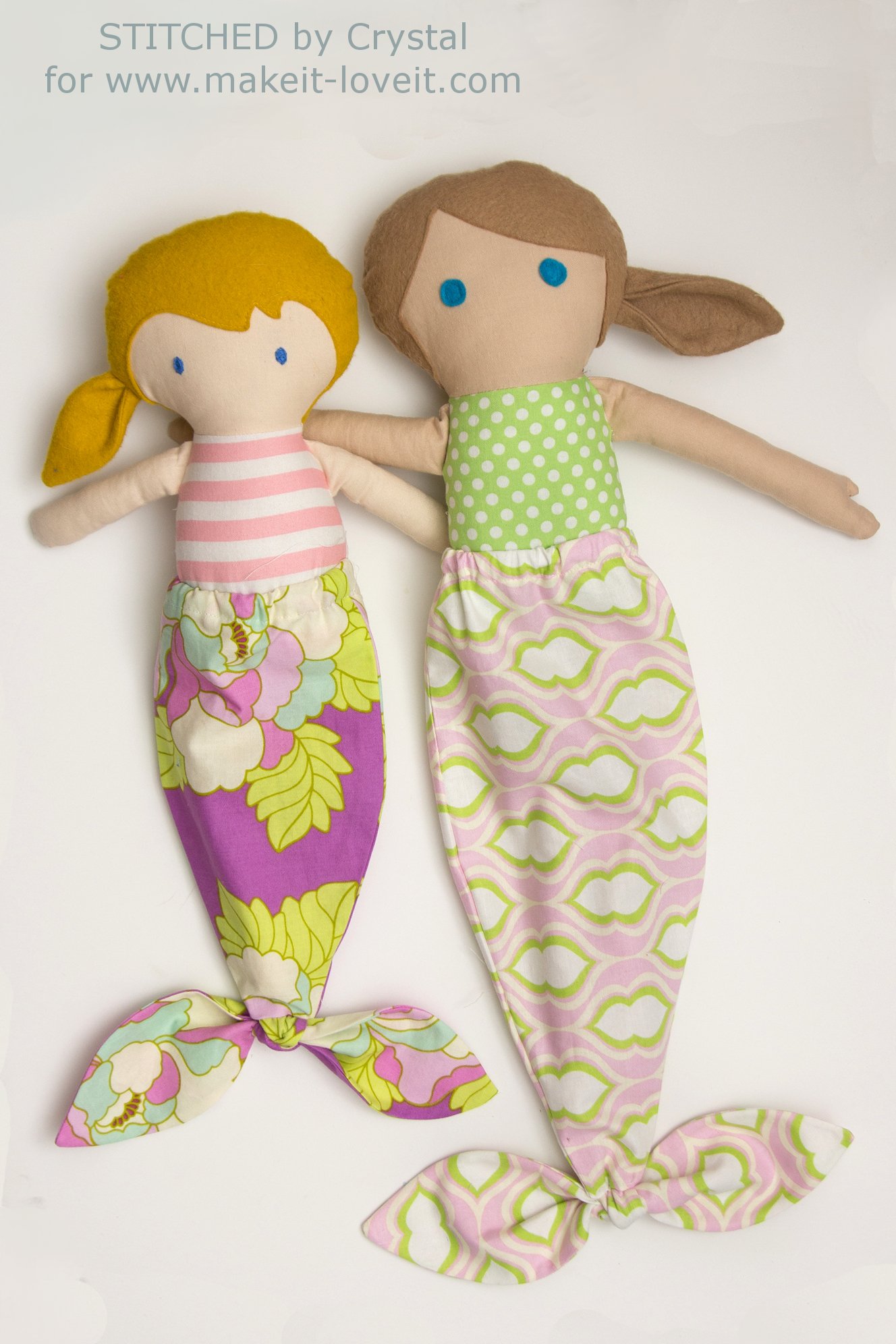 How to sew a mermaid tail for a doll!