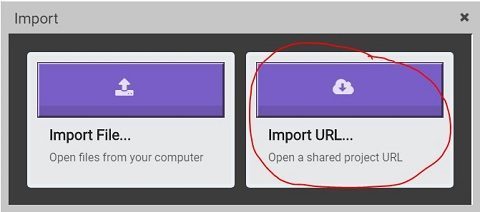 URL input button