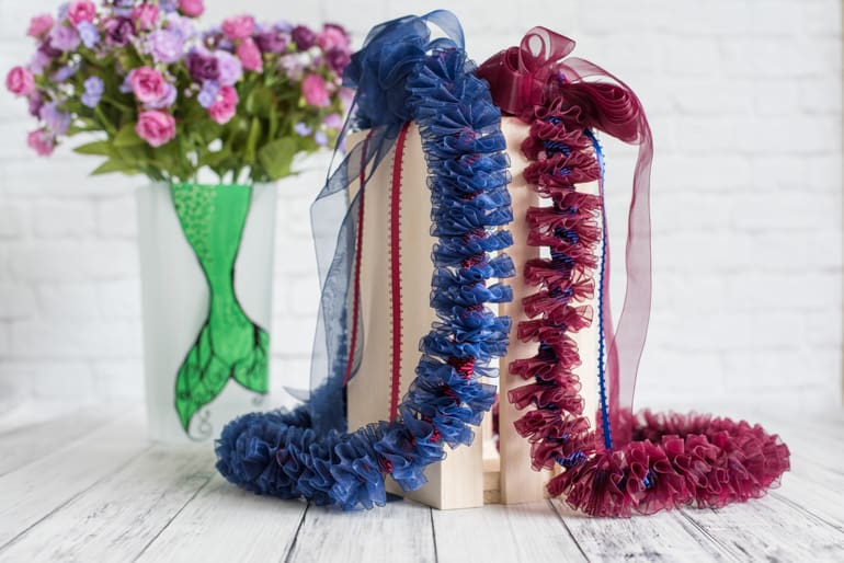 how to make a spiral ribbon lei LR