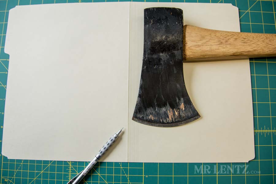 axe sheath template