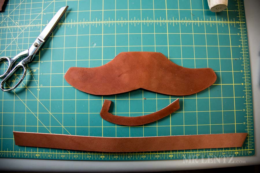 leather for making an axe sheath diy