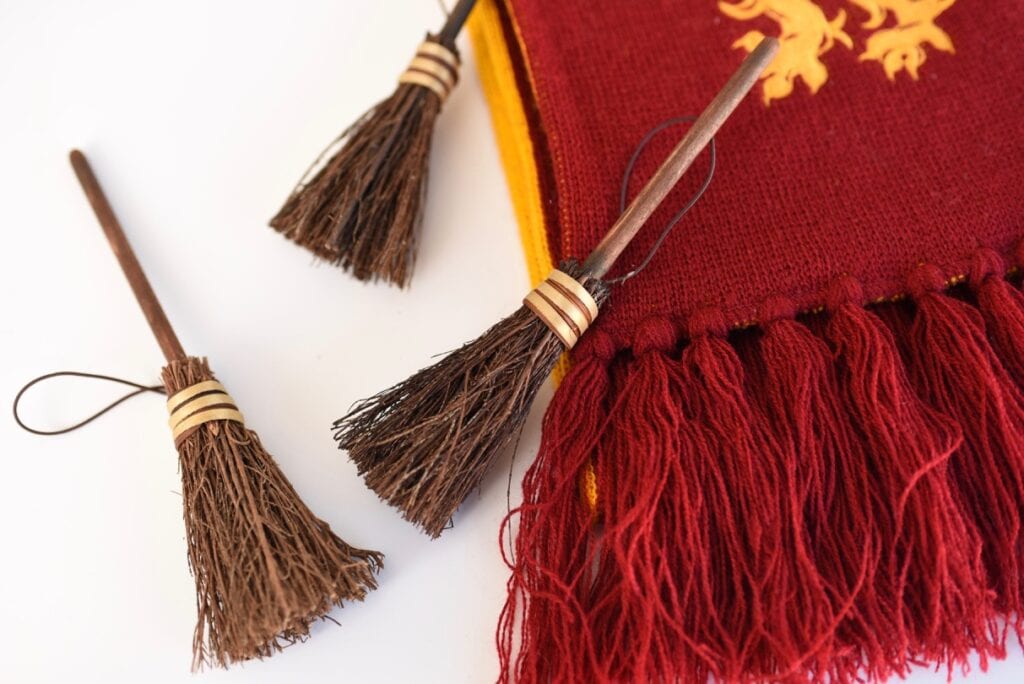 DIY Harry Potter decorative broom