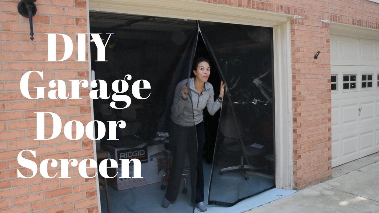 DIY garage screen door - Best tutorial on the web for making a quality garage door screen for less money than buying a new one. - Thrift Diving
