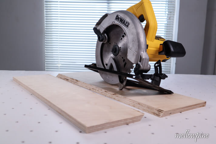 french cleat made with circular saw