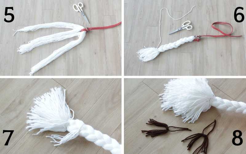 Steps to make a fox tail