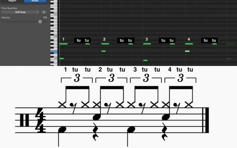 Shuffle Pattern - How to Create Drums in Garageband