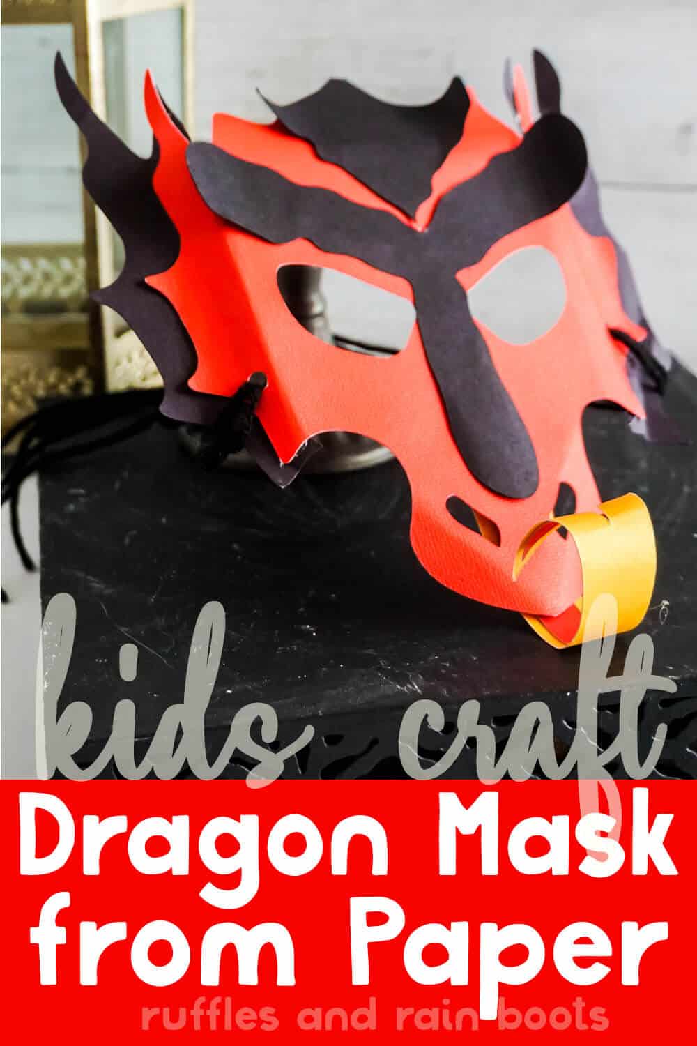 fun kids making dragon paper masks with the words reading kids making dragon masks out of paper