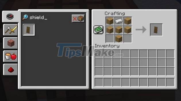 Figure 3 of How to create a diamond shield in Minecraft