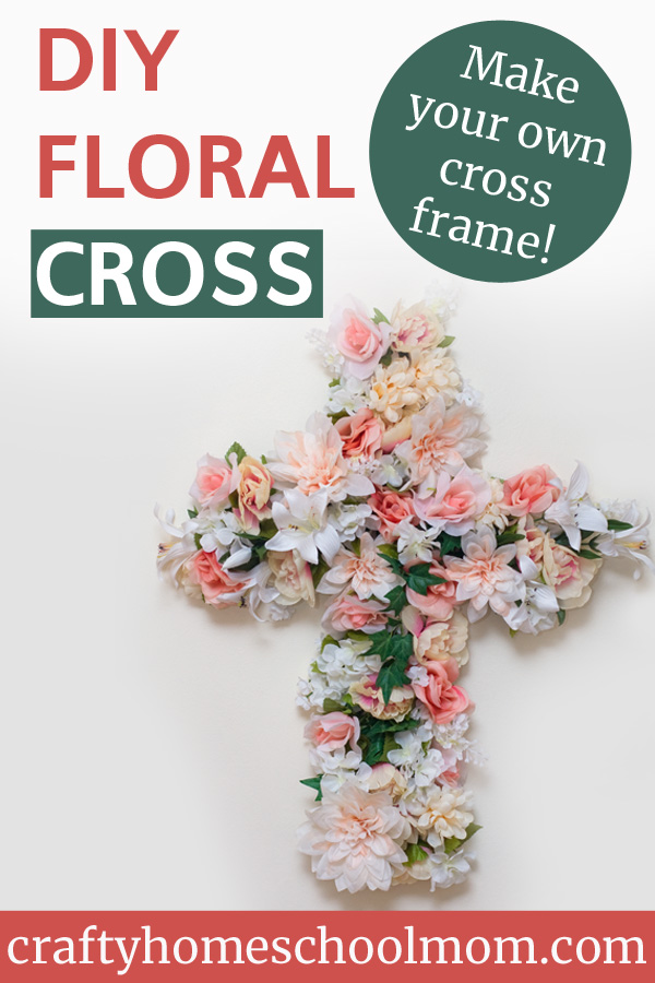 Make a cross "wreath" for under $20 with many items you already own!