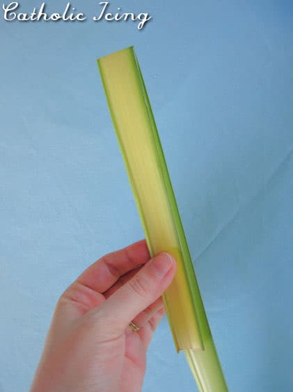 how to fold diagonal palm step 2