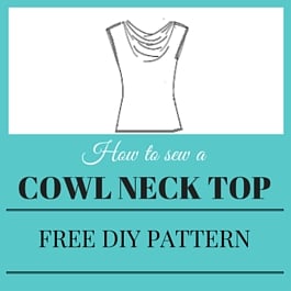 how to sew cow neck pattern
