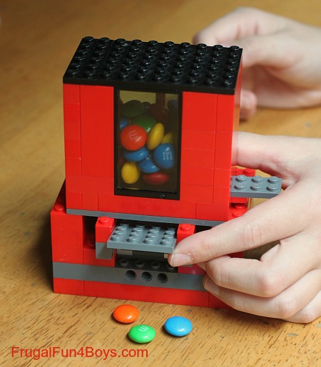 Lego candy dispenser