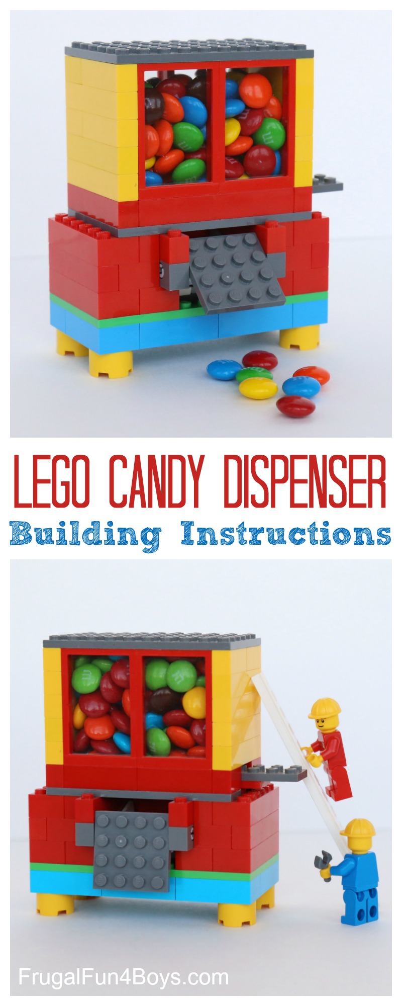 Lego candy dispenser