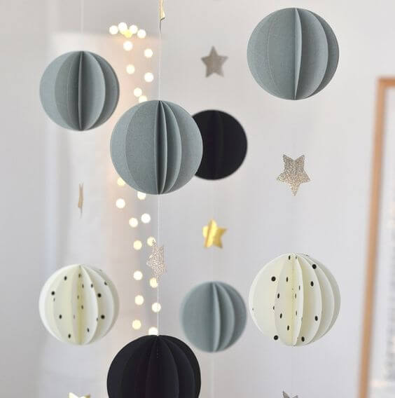 decorate with paper balls for kids