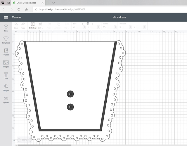 Alice Dress cut file