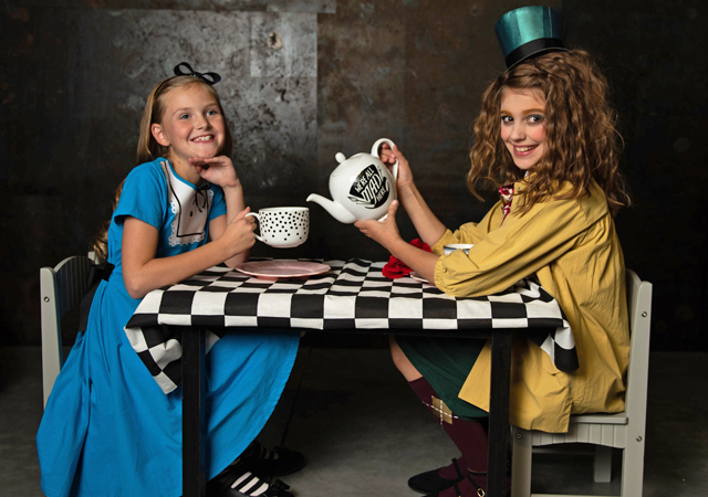 tea party with Mad Hatter teapot