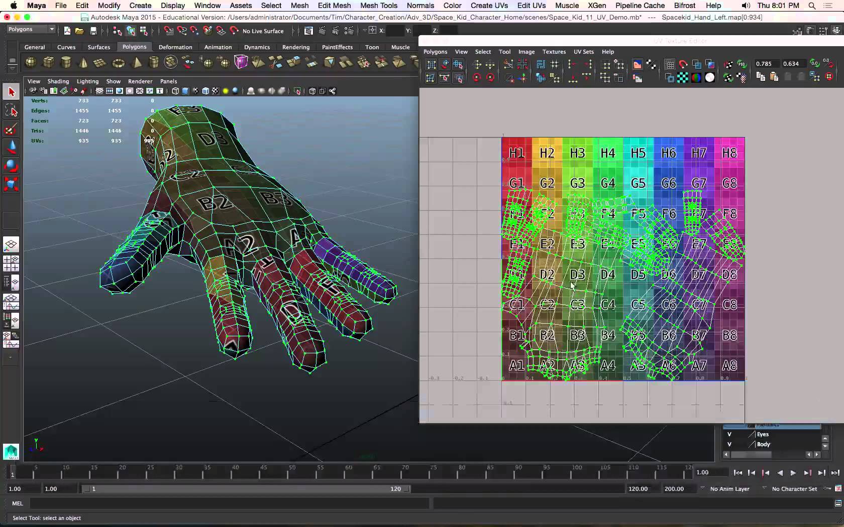 Game 3D Modeling: UV Mapping