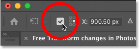 Toggle Reference Point for Free Transform in Photoshop checkbox