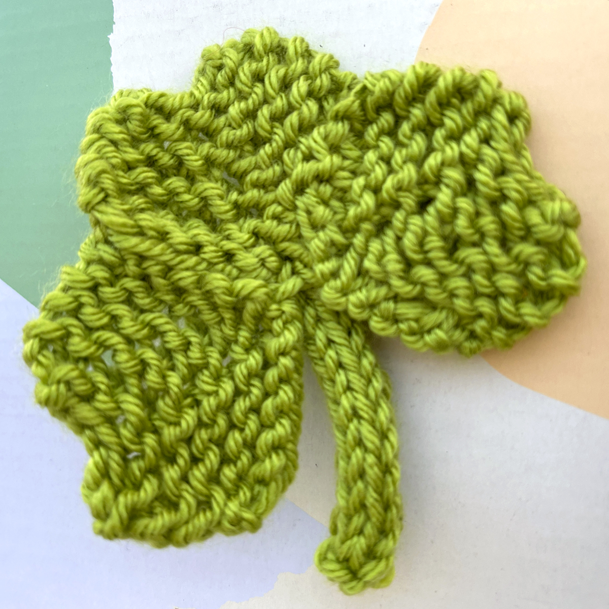 How to Knit a Shamrock Clover for Saint Patrick