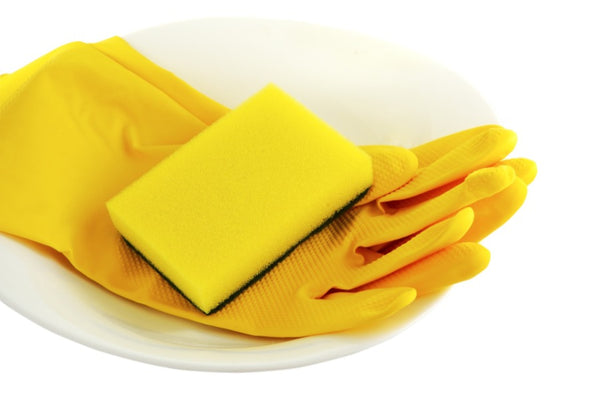 Cleaning gloves and sponges