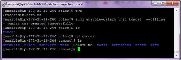 1.Creating the role, tomcat