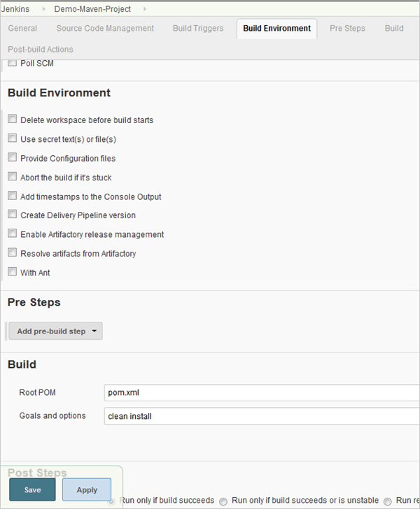 5.Configure the build