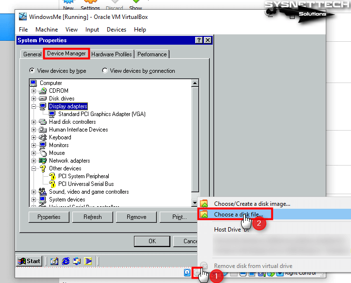 Adding the Display Adapter ISO File