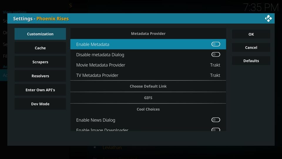 install phoenix rises kodi addon