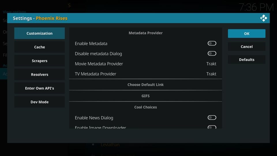 set up real debrid on phoenix rises kodi addon