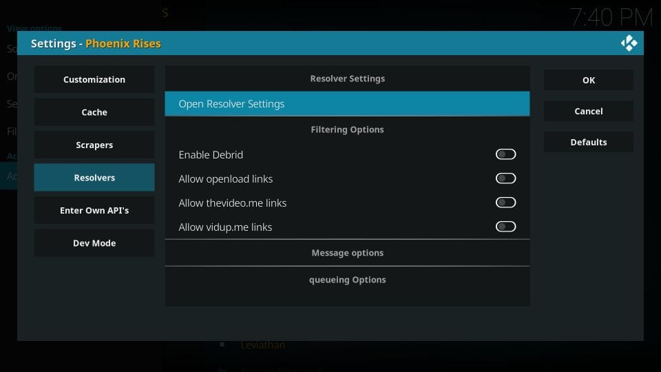 phoenix rises kodi addon