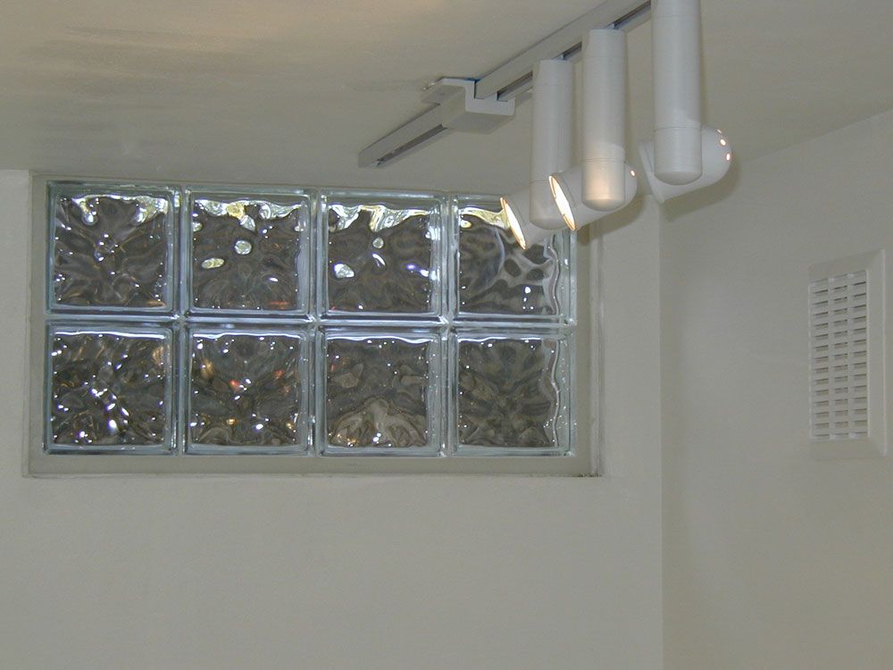 Glass basement windows