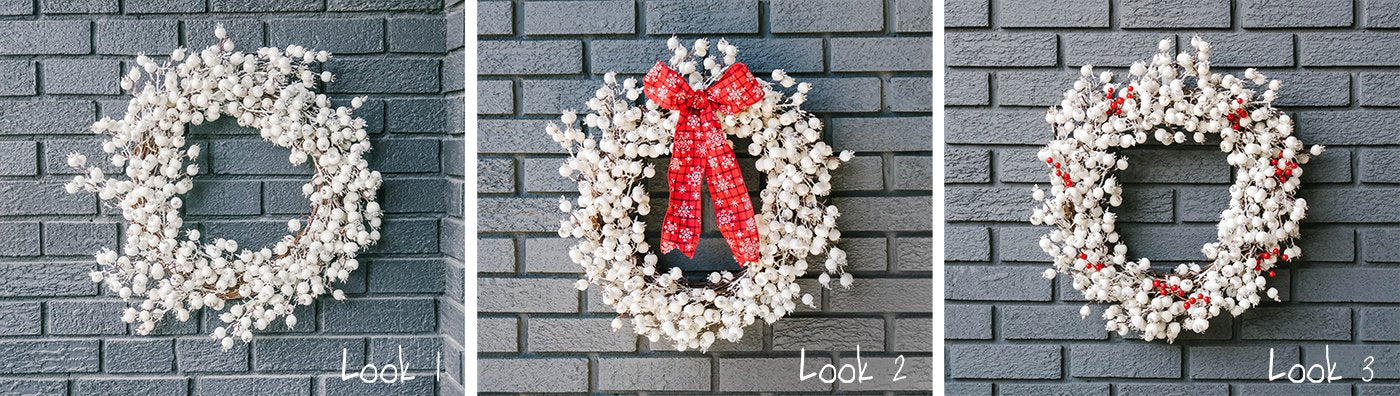 3 different ways to style your wreath