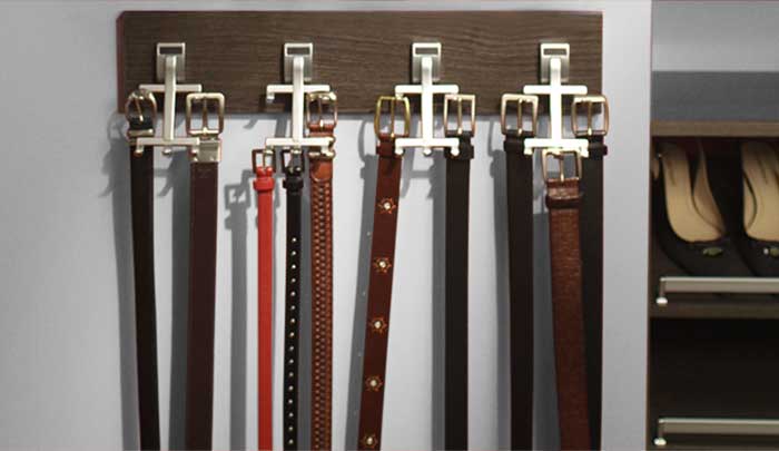 belt hook for wardrobe