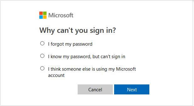 microsoft account windows 8 i forgot password