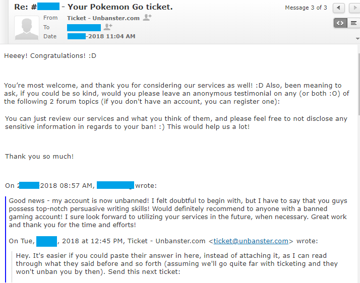 Accounts are not banned in Pokemon Go