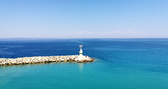 The lighthouse in the port of Zante