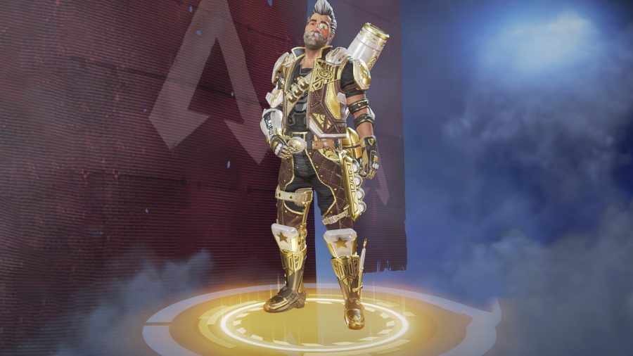 Fuse wears his legendary Natural Born Daredevil skin in Apex Legends