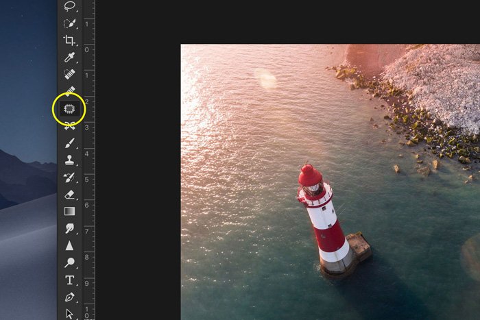 Screenshot using Adobe Photoshop patch tool